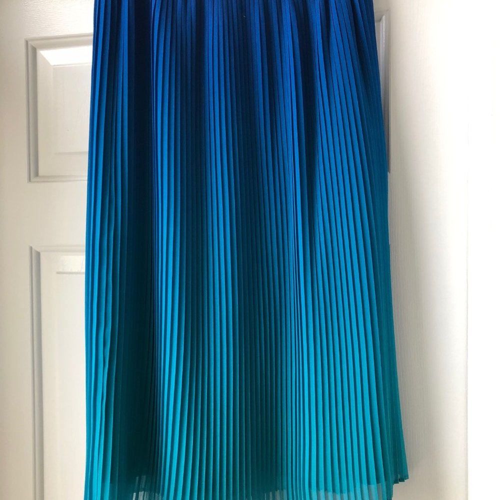 Halston Pleated Ombre Skirt - Size XS